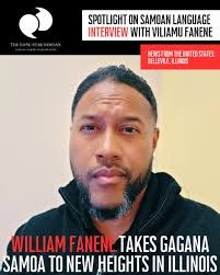 Press feature: Spotlight on Samoan language, interview with Viliamu Fanene